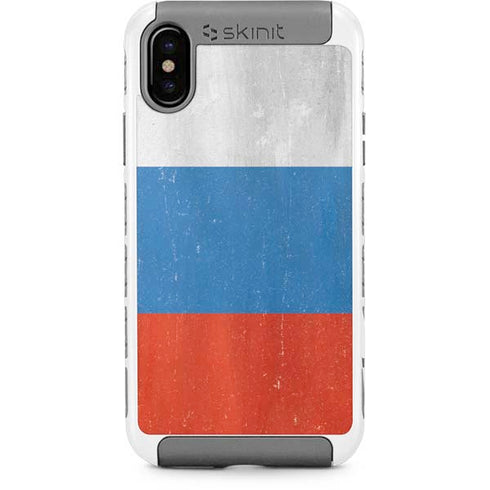 Russian Flag Distressed iPhone X/XS Cargo Case